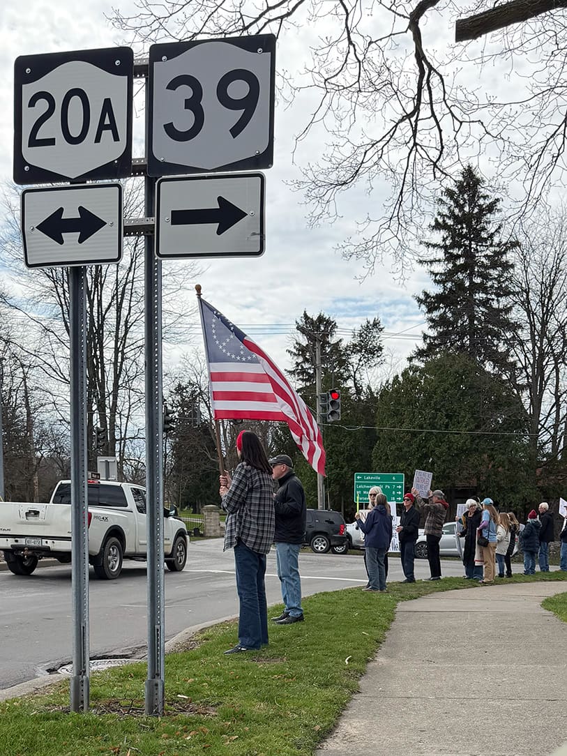 Rally at Geneseo Village Park — April 4, 2026
