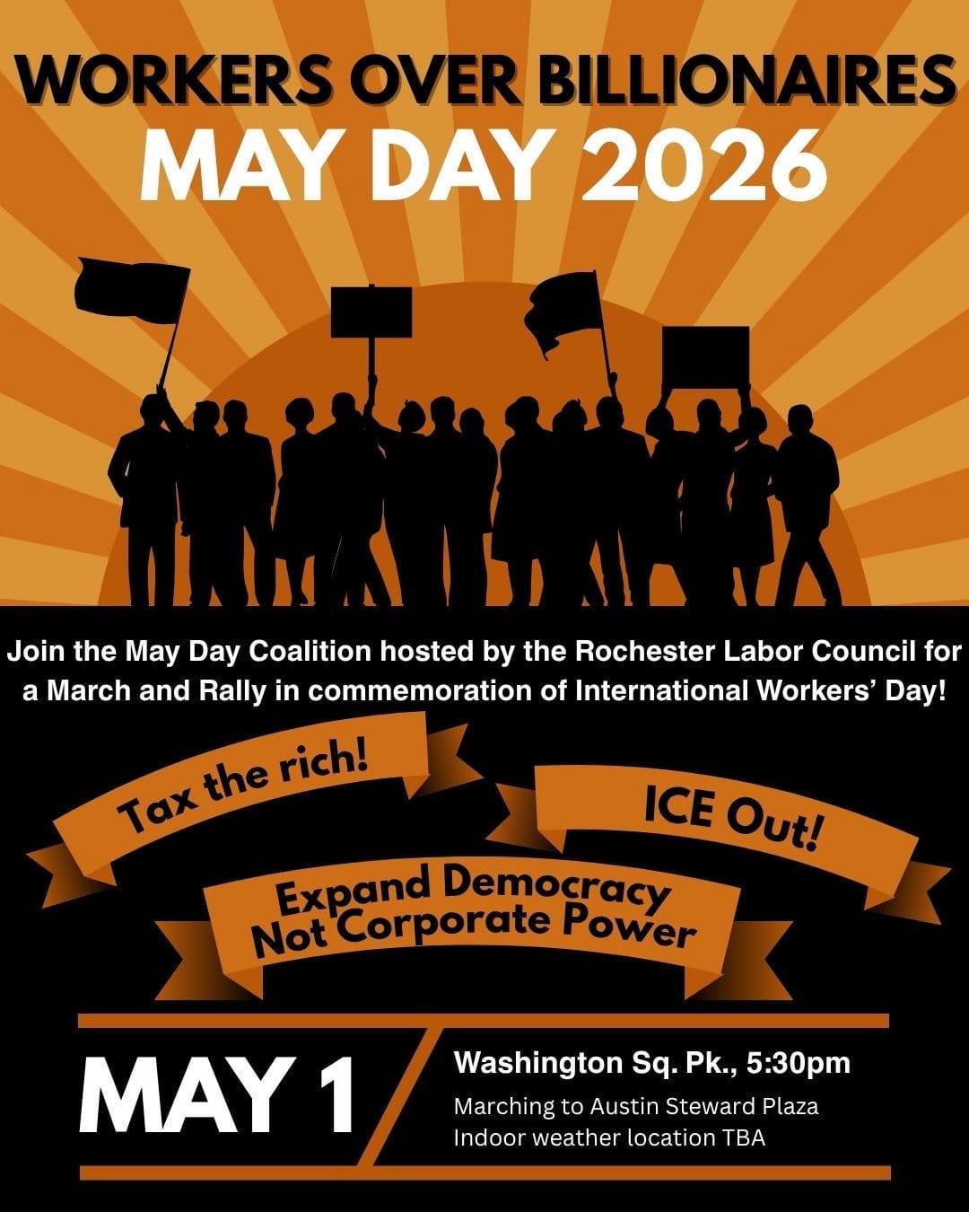 May Day 2026 Rochester